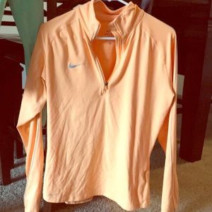 Highlighter orange Nike Quarter zip